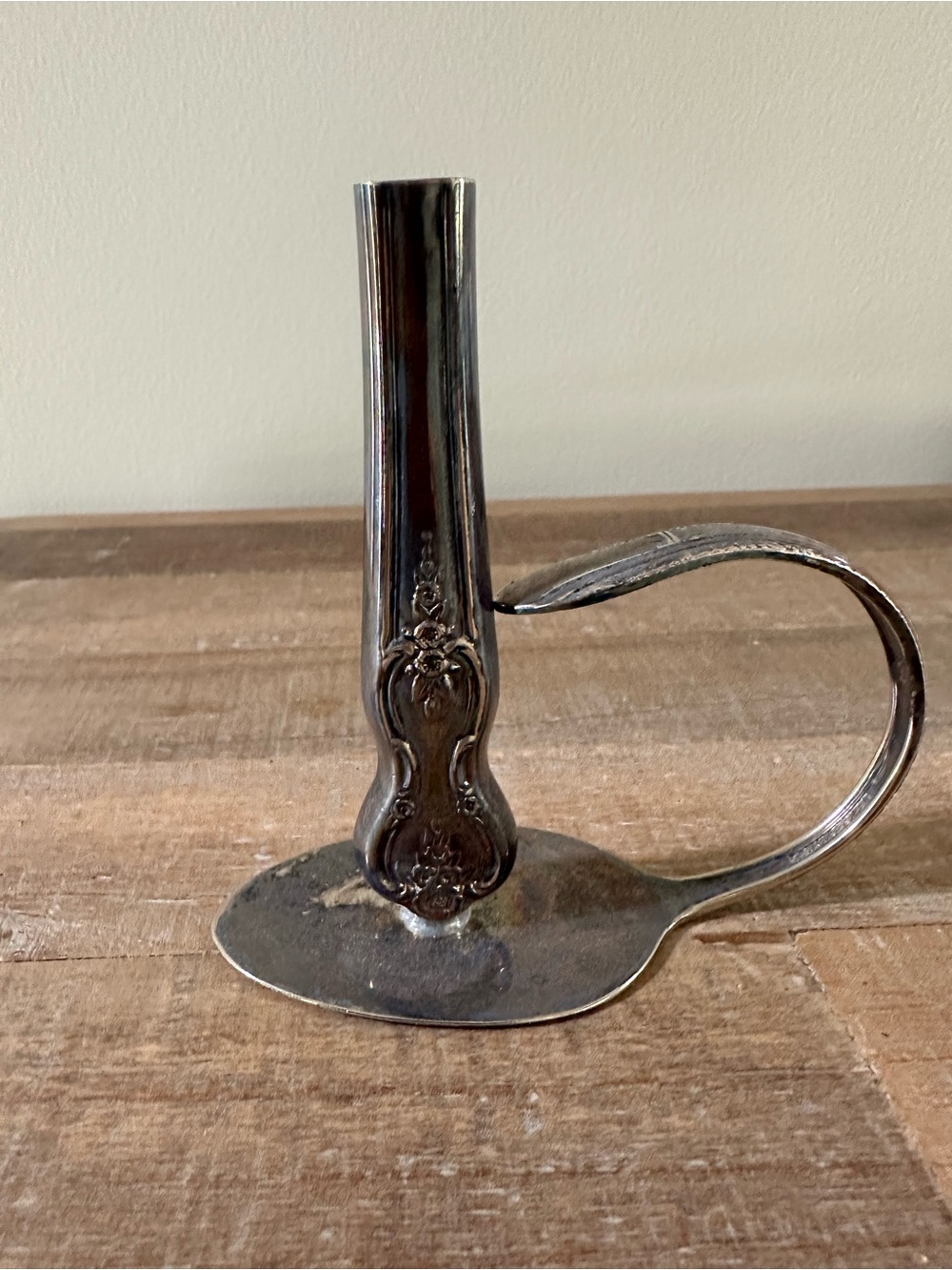 Vintage-Style Silver Plated Bud Vase from Rogers Spoon & Butter Knife